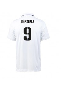 Real Madrid Karim Benzema #9 Fotballdrakt Hjemme Klær 2022-23 Korte ermer